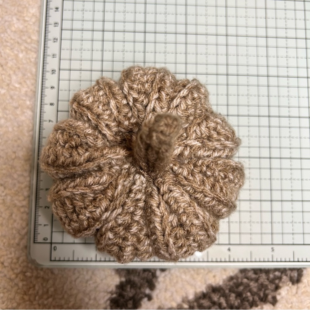 Hand Crocheted Pumpkin - Picture 4 of 4